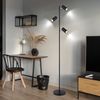 Stehleuchte, bewegliche Spots, schwarz, Kabel 1,8m, H 154 cm Bild 2