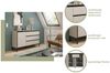 Home affaire Sideboard NORT, Höhe: 101cm, mit Metall Stabfuß, 3 Türen, 1 Schubkasten, Anrichte, Kommode, Schrank, Board, Higboard Bild 3
