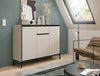 Home affaire Sideboard NORT, Höhe: 101cm, mit Metall Stabfuß, 3 Türen, 1 Schubkasten, Anrichte, Kommode, Schrank, Board, Higboard Bild 2