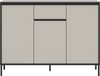 Home affaire Sideboard NORT, Höhe: 101cm, mit Metall Stabfuß, 3 Türen, 1 Schubkasten, Anrichte, Kommode, Schrank, Board, Higboard Bild 4
