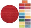 Gabbeh Teppich - Softy - Uni 200 x 200 cm - dunkelgrün - rund Bild 4