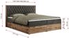 Boxspringbett, Schlafzimmerbett, Bettkasten - AMORE - 200 x 200 cm - Dunkelgrau Velvet - H4 Bild 5