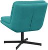 vidaXL Drehender Entspannungsstuhl Türkis 63 x 75 x 76 cm Samt 42007368 Bild 4