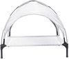 vidaXL Hundebett Silber Grau 90 x 81 x 80,5 cm Stahl 42008195 Bild 4