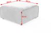 KAWOLA Hocker RANI Polsterhocker Feincord grün 42 x 80 x 80 cm Bild 3