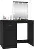 vidaXL Schminktisch mit LED Schwarz 90x50x132,5 cm Holzwerkstoff 816769 Bild 4