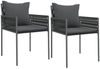 vidaXL 3-tlg. Garten-Essgruppe mit Kissen Poly Rattan und Stahl 3187051 Bild 4