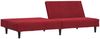 vidaXL Schlafsofa 2-Sitzer Weinrot Samt 375931 Bild 4