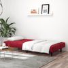 vidaXL Schlafsofa 2-Sitzer Weinrot Samt 375931 Bild 3