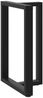 vidaXL Bartischbeine T-Form 2 Stk. Schwarz 60x35x(90-91) cm Stahl 4013080 Bild 4