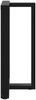 vidaXL Bartischbeine T-Form 2 Stk. Schwarz 60x35x(90-91) cm Stahl 4013080 Bild 5