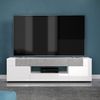 ebuy24 TV-Bank Tokyo TV Tisch 2 Türen, 2 Schubladen, 1 Fach, weiß Bild 3