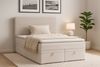 Deine Möbel 24 Boxspringbett DARO Boxbett Polsterbett Komplettbett Bett mit einer Matratze H4 (Taschenfederkernmatratzen 7 Zonen H4 Grau Hellgrau Schwarz Anthrazit Beige Samt Velour, 2-St, Taschen-federkernmatratze 7 Zonen H4 PREMIUM Bett), inkl Topper... Bild 2