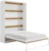 Vente-unique - RAPILI Bett Holz, Platte BeigeWeiß - B 50 cm239,2 cm x H 225,2 cm x L 159 cm Bild 5