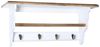 Home4Living Wandgarderobe Garderobe Weiß mit 4,5 u. 6 Haken Ablage Holz Landhausstil Bild 5