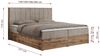 Boxspringbett, Schlafzimmerbett, Bettkasten - BELLISSIMO - 160 x 200 cm - Beige Stoff - H3 Bild 5