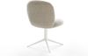 Drehstuhl Nube-Flex Webstoff Soft Beige Fußkreuz Weiß 360° drehbar Wippfunktion Taschenfederkern Bild 5