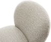 Drehstuhl Nube-Flex Webstoff Soft Beige Fußkreuz Weiß 360° drehbar Wippfunktion Taschenfederkern Bild 4