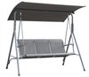 Angel Living Hollywoodschaukel Gartenschaukel 3 Sitzer mit Sonnenschutz aus Stahl, 3,00-Sitzer, Größe : 170cm x 110cm x 152cm Bild 2