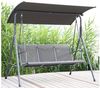 Angel Living Hollywoodschaukel Gartenschaukel 3 Sitzer mit Sonnenschutz aus Stahl, 3,00-Sitzer, Größe : 170cm x 110cm x 152cm Bild 3
