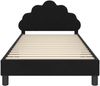 vidaXL Kinderbettgestell mit Kopfteil Schwarz 90 x 190 cm Samt 42011157 Bild 5