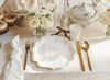 partydeco Becher, Papier, Pappbecher 220ml mit Goldornament 6er Set Weiß / Gold Bild 4