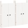 vidaXL Türen für Outdoor-Küche MEPPEL 2 Stk. Weiß 50x9x82cm Massivholz Kiefer 832360 Bild 2