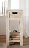 Beistelltisch Akazie 29x29x65 white stone getüncht NATURE WHITE #31 Bild 3