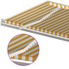 vidaXL Automatische Markise mit LED & Windsensor 600x350 cm Gelb/Weiß 3069053 Bild 5