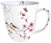 Ambiente Luxury Paper Products Becher Porzellan Tasse Blumen Frühling Vogel -Sommer Blossom Mug, Porzellan Vogel und Blüte, als Geschenk geeignet Bild 4