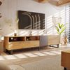 MODFU TV-Schrank Lowboard, Fernsehtisch TV Board (1-St, mit Holzmaserung) 180 x 50 x 38 cm,(B x H x T) Bild 3