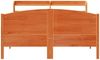 vidaXL Massivholzbett ohne Matratze Wachsbraun 120x190 cm Kiefernholz 3306980 Bild 4