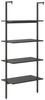 vidaXL Leiterregal mit 4 Böden Schwarz 64x35x152,5 cm 336384 Bild 5