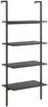 vidaXL Leiterregal mit 4 Böden Schwarz 64x35x152,5 cm 336384 Bild 2