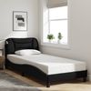 vidaXL Bettgestell mit LED ohne Matratze "Hvar" Schwarz 90x200 cm Stoff 3213678 Bild 4
