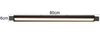 Dimmbare LED Bad Spiegelleuchte FABRIZIO schwenkbar, Schwarz Breite 80cm Bild 4