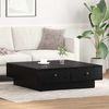 vidaXL Couchtisch Schwarz Eichen-Optik 90 x 90 x 28 cm Holzwerkstoff 868804 Bild 4