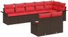 vidaXL Gartensofa-set mit Kissen 8 pcs Braun Poly-Rattan 3345414 Bild 2