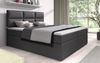 Boxspringbett Carre mit USB-Anschluss 200x200 Grau H2 (bis 70kg) Bild 2