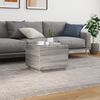 vidaXL Couchtisch mit LED-Leuchten Grau Sonoma 50x50x40 cm 839873 Bild 4