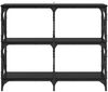 Konsolentisch, Beistelltisch, Konsole Schwarz Eichen-Optik 100 x 28 x 80,5 cm Bild 5