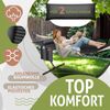 KESSER® Hängematte HILL mit Gestell Kissen Doppelhängematte für 2 Personen-Stabiler Rahmen -200kg Belastbarkeit Indoor & Outdoor XXL Hängesessel Doppel Mehrpersonen Garten Pool Balkon Terrasse Anthrazit Bild 3