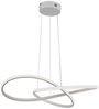 LED Hängelampe, Alu weiß, geschwungen, H 100 cm Bild 1