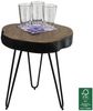 Beistelltisch Massivholztisch WABEN 35x35 cm Holz Sheesham Bild 2