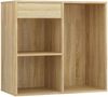 vidaXL Schminktisch-Set mit LED Sonoma-Eiche Holzwerkstoff 3114101 Bild 4