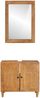 vidaXL Badezimmermöbel-Set mit Regal mit Tür 2 pcs Braun Holzwerkstoff 3310066 Bild 5