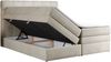 Boxspringbett, Polsterbett, Bett, Schlafzimmer - ERNI-KING - 160x200cm - Beige Velours - H3 Bild 4