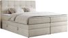 Boxspringbett, Polsterbett, Bett, Schlafzimmer - ERNI-KING - 160x200cm - Beige Velours - H3 Bild 3
