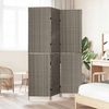 Raumteiler, Paravent Grau 146 x 180 cm Poly-Rattan Bild 3