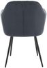 2er Set Sesselstuhl Lia - Samtvelour Grau Bild 4